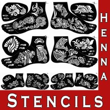 Hand Mehndi Henna Stencils Henna Temporary Tattoo India Arabic Feet Template