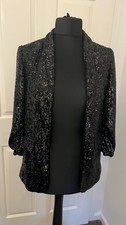 M & S Black Sequinned Jacket