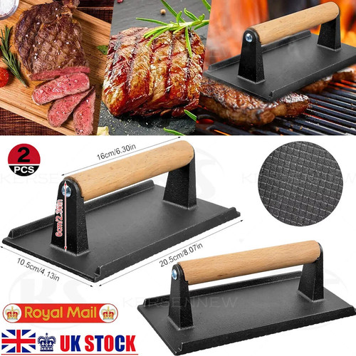 Cast iron steak weight - 2x,