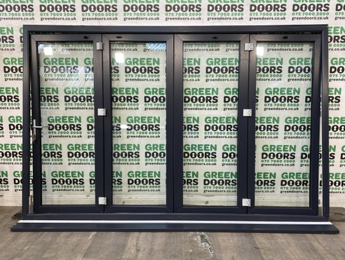 Upvc bifolding doors - doors, grey