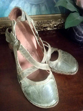 JOSEF SIEBEL ROSALIE GREEN CLOSED TOE SANDALS LIGHTWEIGHT SIZE UK 6 EU 39