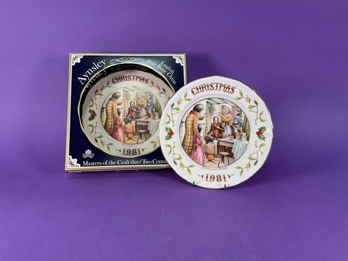 Aynsley christmas plate 1981 - plate,