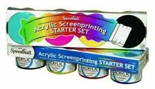 Speedball Screen Printing Ink Acrylic Starter Set - 4 x 4oz Jars
