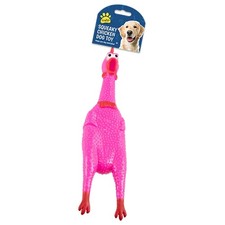 Squeaky pink chicken - chicken, novelty