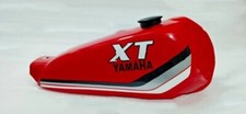 YAMAHA XT 250 3Y3 4Y1 Red Painted Steel petrol tank 1980-1990 +cap /fit for