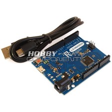 HOBBY COMPONENTS Arduino compatible Revision 3 R3 Leonardo - with Free USB Cable