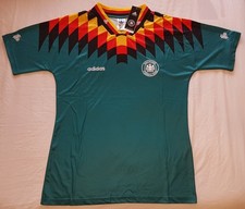 Vintage 90s Adidas Germany Away Jersey / Shirt 1994 Small