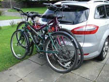 Streetwize Car & 4x4 Secure Tow Ball Fitment 45kg 3 Bike Bicycle Rack Carrier 