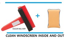 De Mist Pad Microfibre + Heavy Duty Car Windshield Ice Scraper Window Ice Snow