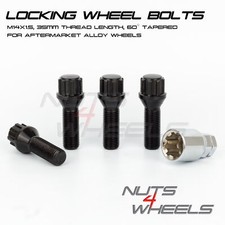 BLACK 35MM LONG LOCKING WHEEL