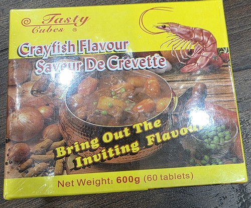 Tasty cubes crayfish crevette