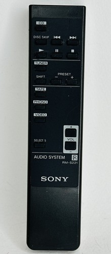 Sony s221 audio system - sony, rm-s221