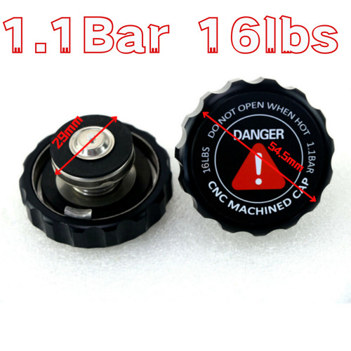 Billet radiator cap - cap, cnc