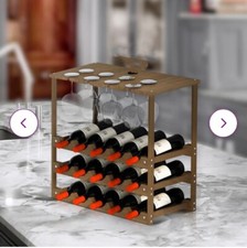 15 Bottle Solid Wood Floor