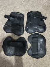 Devoucoux Black Leather Tendon And Fetlock Boots Size 2