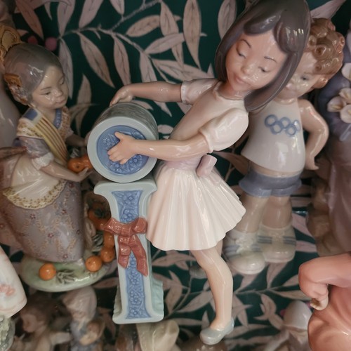 Lladro 5147 school girl - lladro, letter