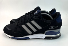 Adidas Originals ZX 750 Mens Trainers Black Grey Blue Sneakers UK Size 9