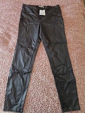 New Look Hallie High Waist Super Skinny Jeans Waxed Trousers Size 16