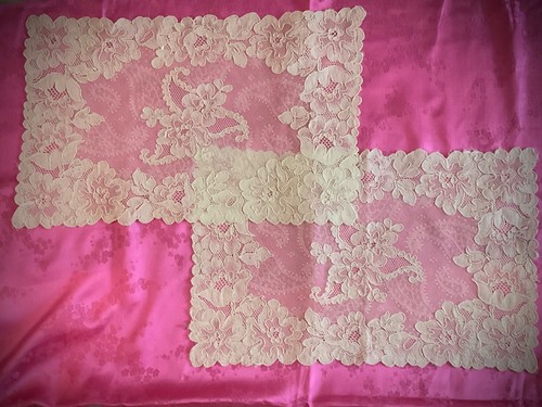 Vtg french alencon lace - french,
