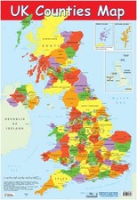  Map of UK Counties Mini