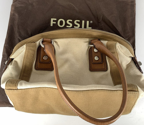 Fossil canvas tote bag - fossil,