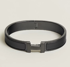 New and boxed, Hermes Clic HH So Black bracelet (T6 - 19.5cm)