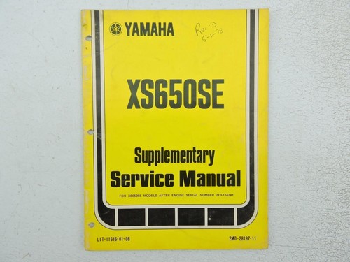 Yamaha supplementary service - supplementary,