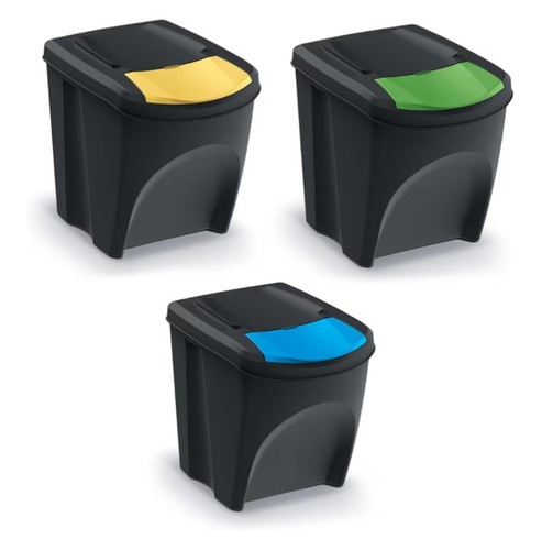 Recycling boxes sortibox set - recycling, set-