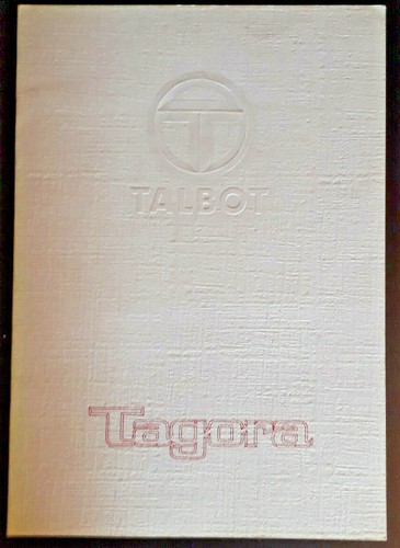 Talbot tagora saloon brochure - talbot,
