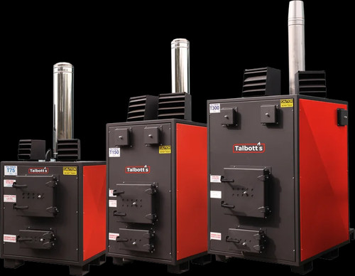 Waste wood space - heater,