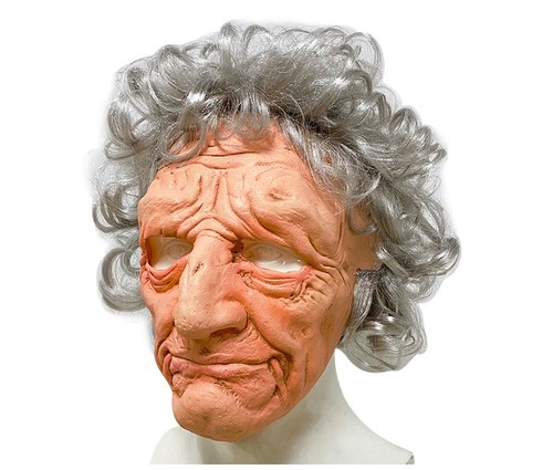 Realistic granny mask latex - realistic,