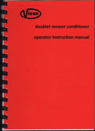 Vicon doublet mower - vicon, "doublet"