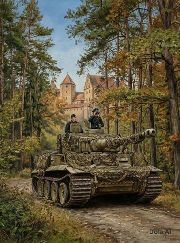 German tiger tank ww2 below - tiger,