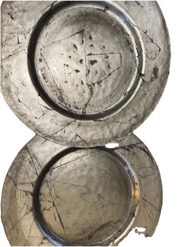 Pair silver charger - pair, plates