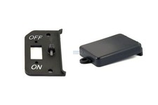 KM X2 Receiver Box Lid & Switch Cover - Black 30°N DNT Losi 5IVE-T/2.0 Rovan LT