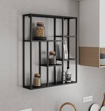 Small Wall Shelf, Black Metal