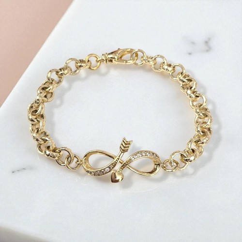 Womens gold belcher - womens, bracelet