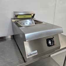 Table Top Chip Scuttle Food Warmer Counter Heated Element Infernus PD4060