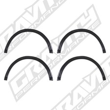 GLOSS BLACK R-STYLE WHEEL ARCHES 4PC SET FOR VW VOLKSWAGEN GOLF MK7 MK7.5 12-20