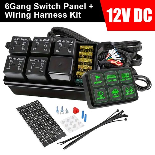 Gang led switch panel rocker - 6,