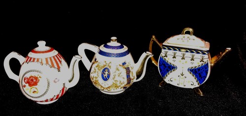 Porcelain art miniature teapot - art,