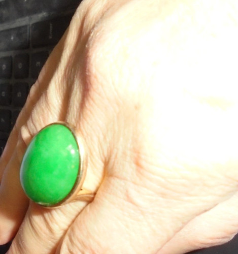 Sterling ring with oval - sterling,