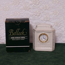 Belleek Porcelain Desk Clock