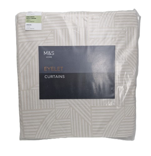 Eyelet curtains size w168 - m&s,