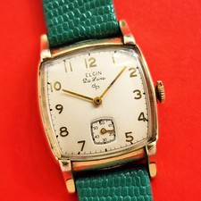 Elgin De Luxe Tank Watch
