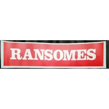 RANSOMES PLOUGH & MACHINERY DECAL 