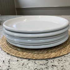 VINTAGE 1980s WHITE IKEA RONDO DINNER PLATES X 6 USED EXCELLENT CONDITION 1 CHIP