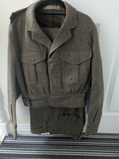 British Army Battle Dress Blouse And Trousers 1949 pattern Size 9