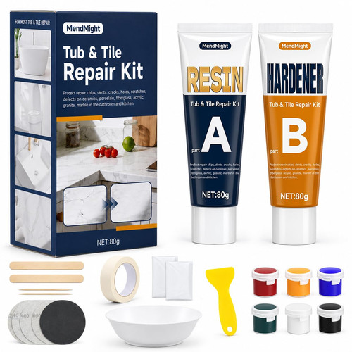 Bath tile repair kit - &,