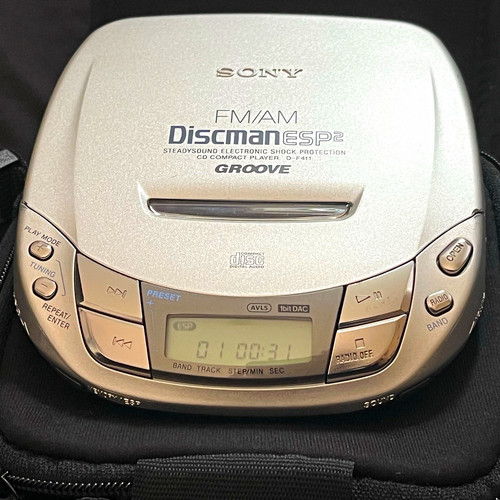 Sony discman f411 silver - sony,